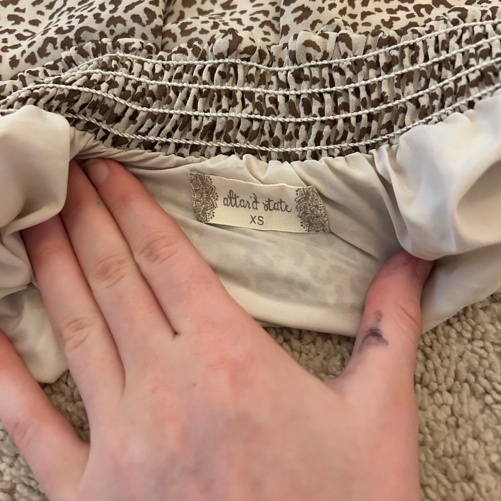 Leopard Print Ruffled Skirt - Picture 2 of 3